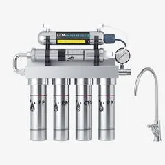 5-Stage Stainless Steel Pre Water Filter System – UF Water Purifier with Replacement Reminder