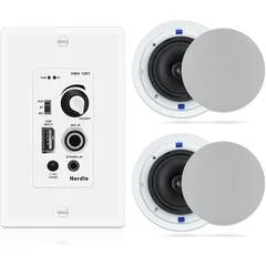 6.5-Inch Ceiling Speaker – Master & Slave Pair.