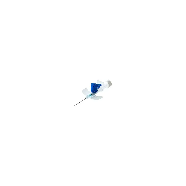 Blue Cannula 22G Intravenous Catheter.