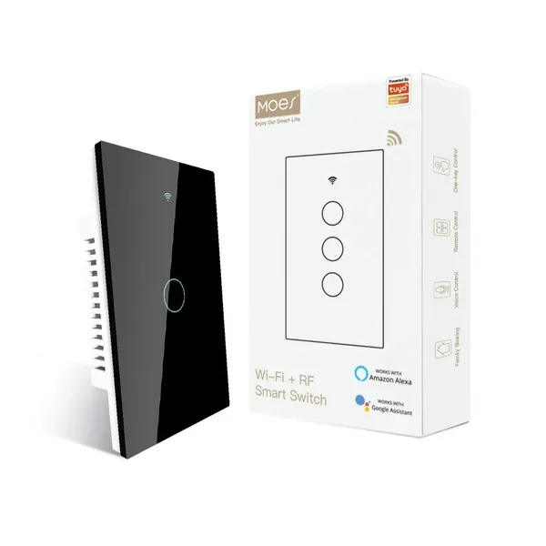 MOES 2.4GHz WiFi touch smart switch